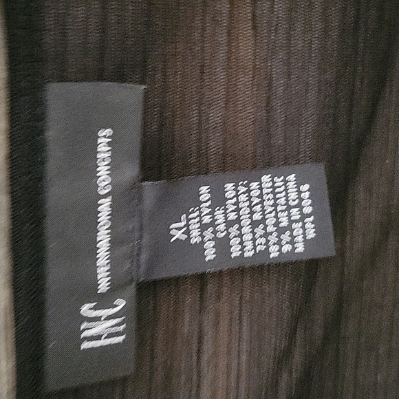 INC International Concepts Sheer, Hummingbird Embroidered Top with Cami XL - Picture 3 of 12